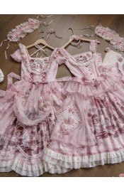 Honey Machine Pink Hare Mallow SP One Piece and JSK(Reservation/Full Payment Without Shipping)